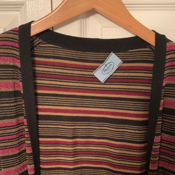Prada Sweaters - Prada Striped Multicolor women's cardigan